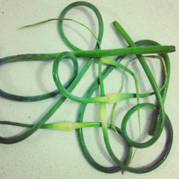 How to Cook with Garlic Scapes