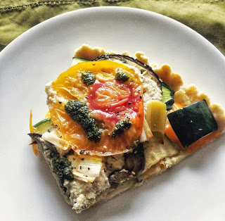 heirloom tomato vegetables tart