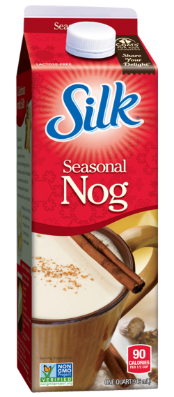 best vegan winter drinks - Silk vegan nog