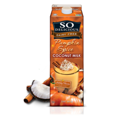 best vegan winter drinks - pumpkin spice coconut milk