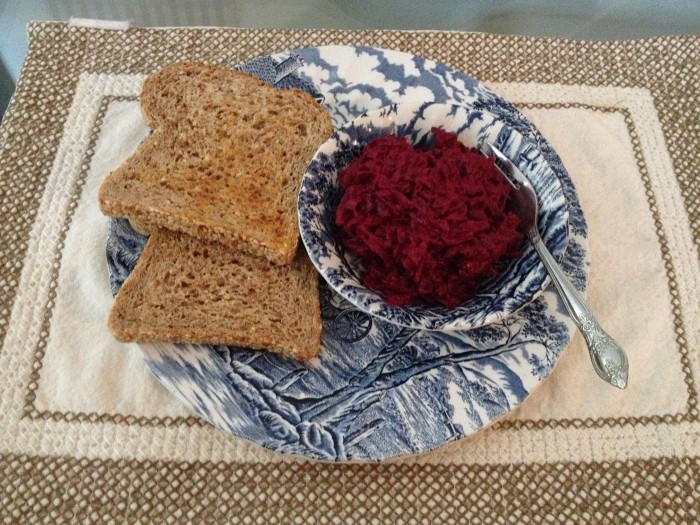 Traditional Russian Food: Beet Spread recipe - final result