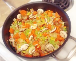 Vegetables in frying pan - The Humble Stir Fry