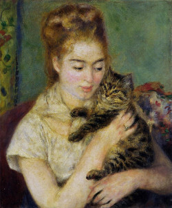 woman-and-cat-renoir