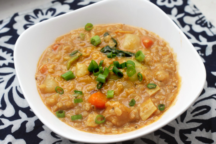 Vegan Red Curry Risotto