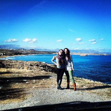 My travel buddy and I on our last day in Crete! 