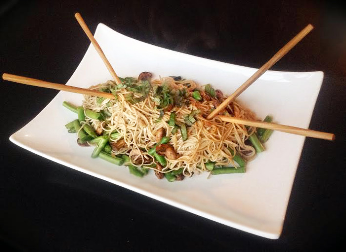 Easy weeknight dinner: cumin basil soba noodles