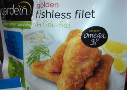 Gardein no fish filet, vegan fish sticks