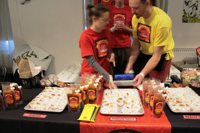 nyc veggie food fest 2014 - tomato dipping sauce