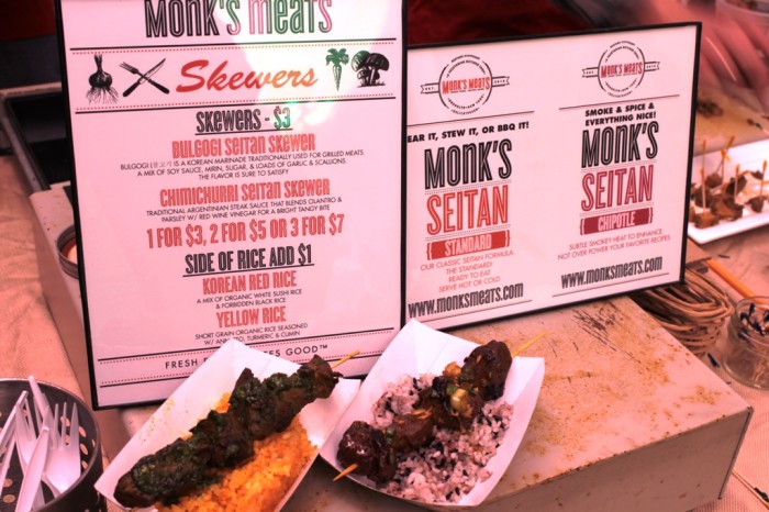 nyc veggie food fest 2014 - monk's meats