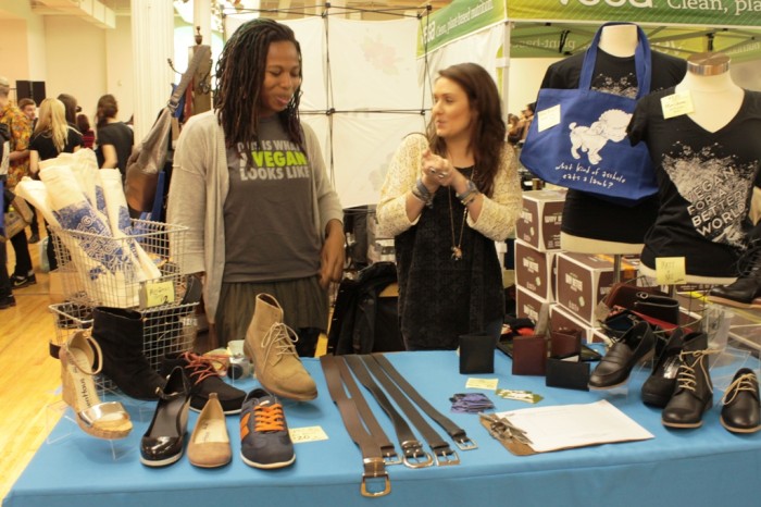 nyc veggie food fest 2014 - moo shoes