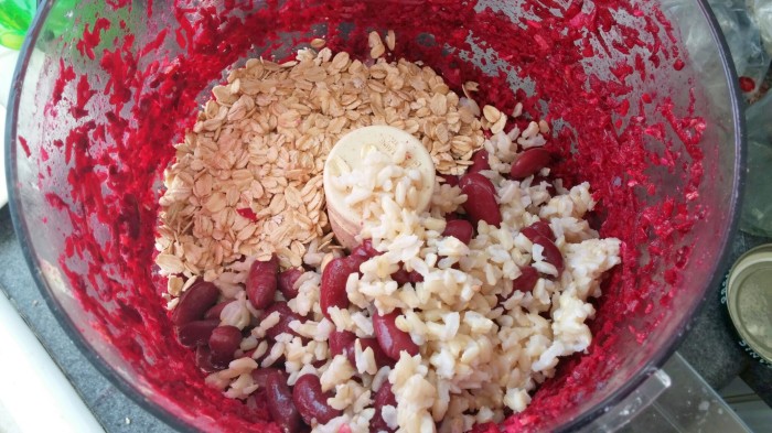 beet burger ingredients by Christine Oppenheim