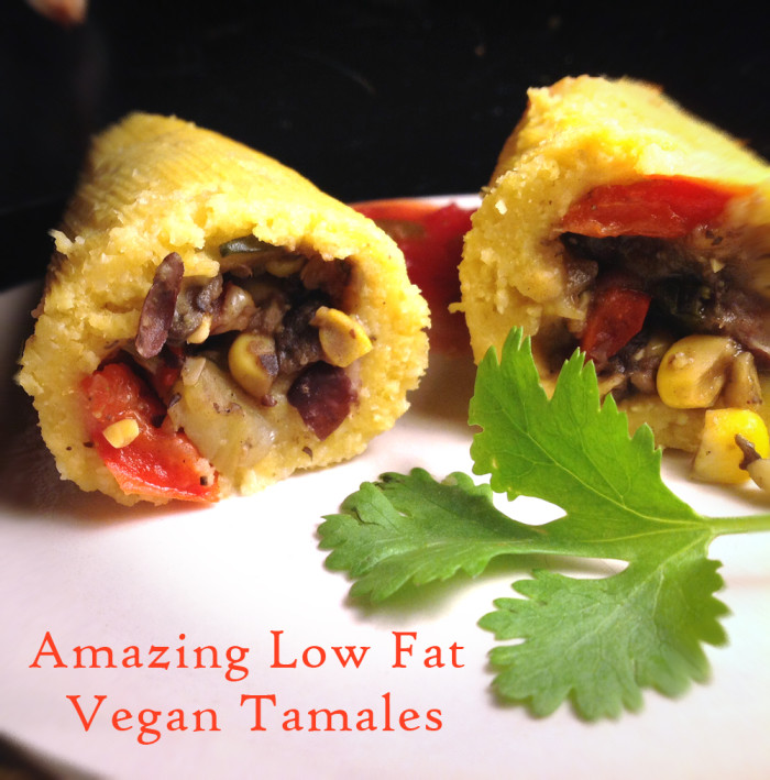 Delicious Low Fat Vegan Tamales recipe - Peaceful Dumpling