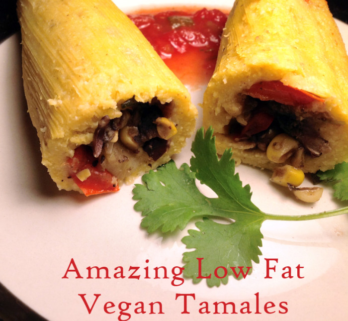 Delicious Low Fat Vegan Tamales recipe - Peaceful Dumpling