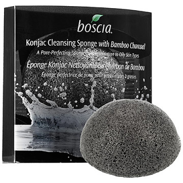 Are Charcoal Beauty Products Safe? - Boscia Konjac Cleansing Sponge