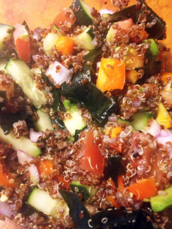 Quinoa Seaweed Salad - Peaceful Dumpling