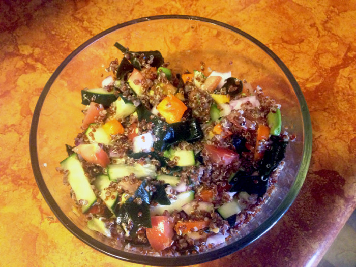 Quinoa Seaweed Salad - Peaceful Dumpling