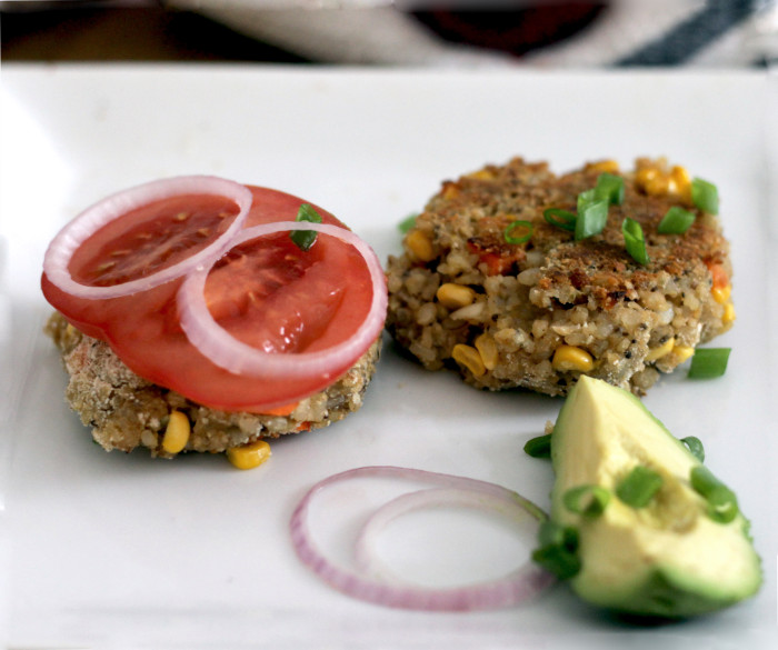 Vegan Sunshine Burger - Peaceful Dumpling