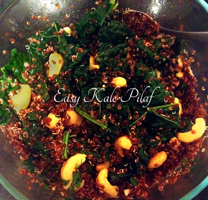 Healthy Dinner: Easy Kale Pilaf