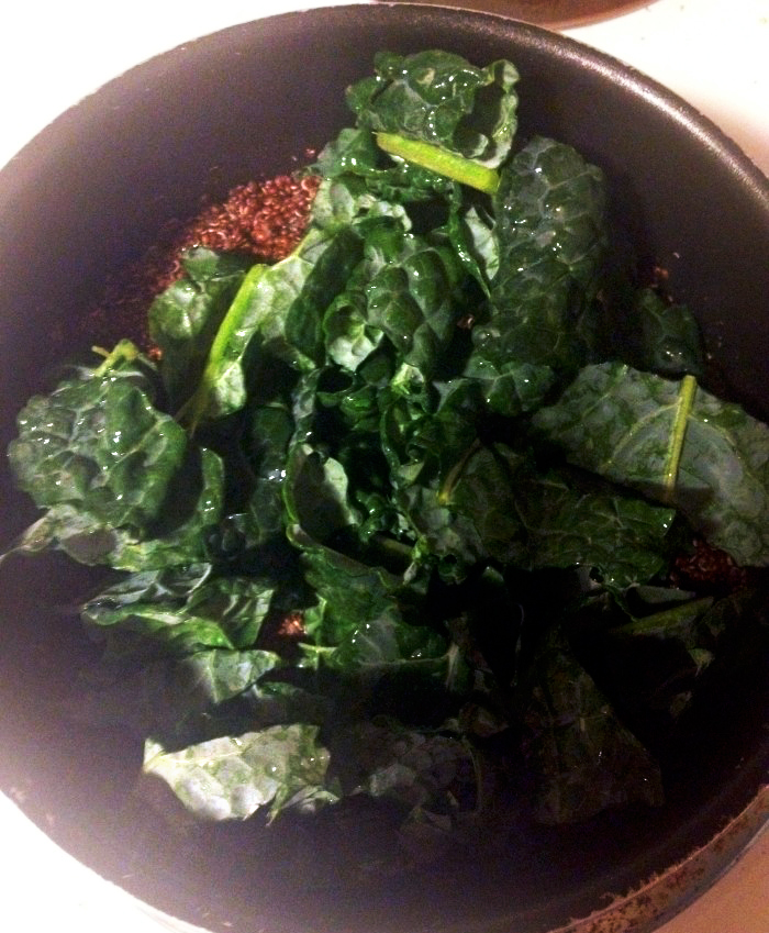 Healthy Dinner: Easy Kale Pilaf