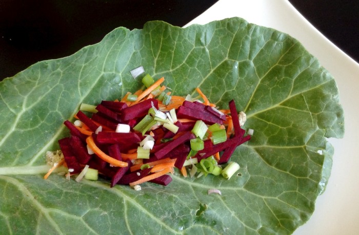 Healthy Dinner: Raw Vegan Collard Wraps with Moroccan Nut Pate