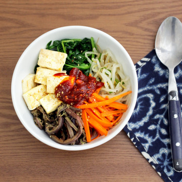 Vegan Korean Food: Vegan Bibimbap