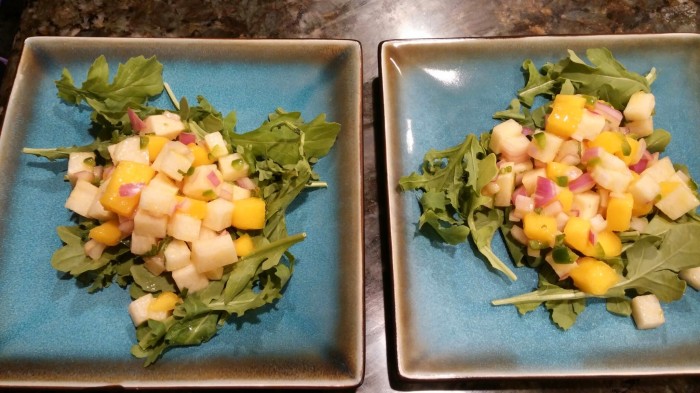 Mango jicama salad by Christine Oppenheim