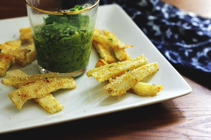 Yucca Fries with Chimichurri Dip