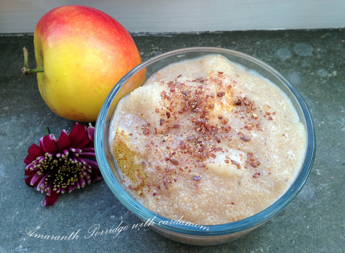 Cardamom Amaranth Porridge | Peaceful Dumpling