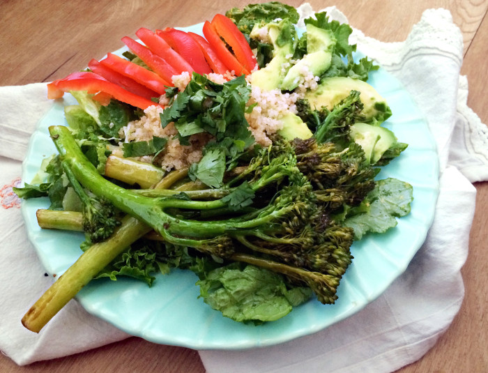 Healthy Dinner: Nourishing Quinoa and Broccolini Salad | Peaceful Dumpling