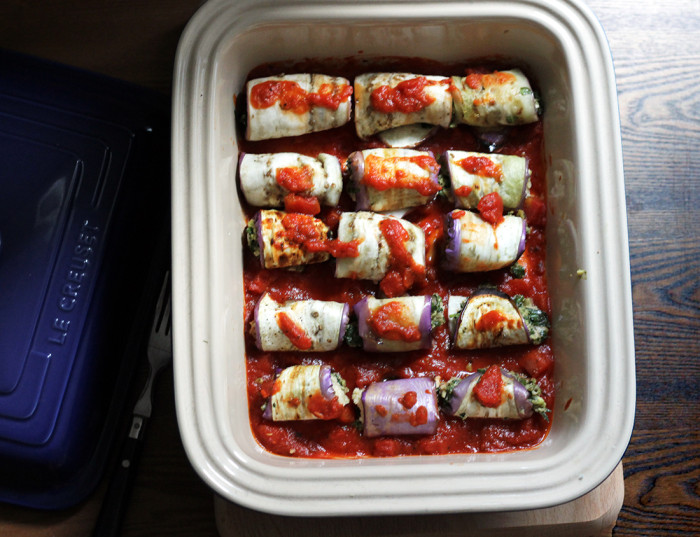 Vegan Eggplant Rollatini