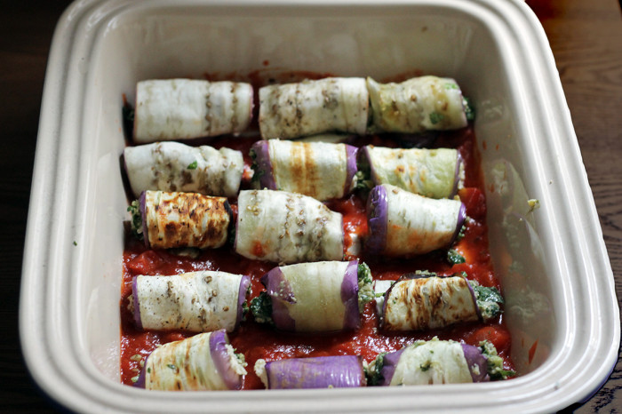 Vegan Eggplant Rollatini