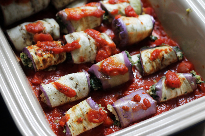 Vegan Eggplant Rollatini