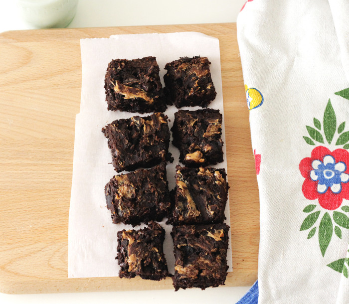 Vegan Chocolate Almond Butter Protein Brownies