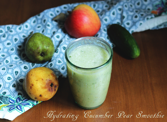 Hydrating Cucumber Pear Smoothie