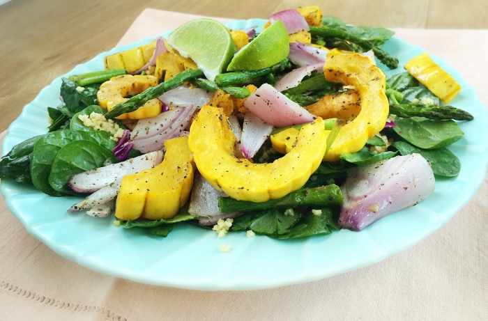 Lime & Sage Delicata Squash Salad | Peaceful Dumpling 