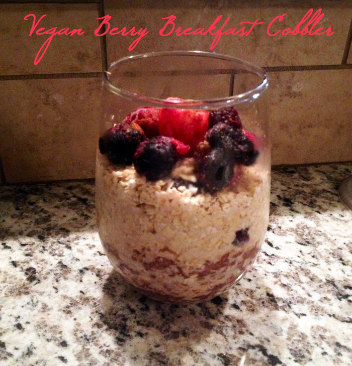 Vegan Berry Breakfast Cobbler | Peaceful Dumpling