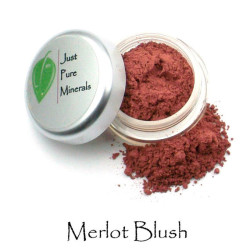 Just Pure Minerals vegan blush in Merlot (Marsala)