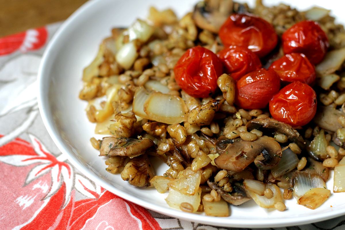 Vegan Brunch Recipes: Barley Breakfast Scramble