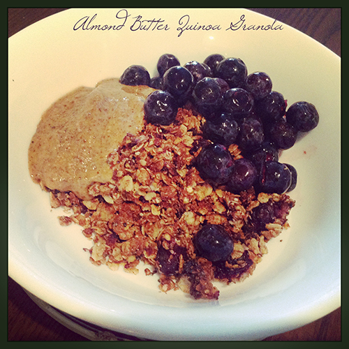 Healthy Breakfast: Almond Butter Quinoa Granola