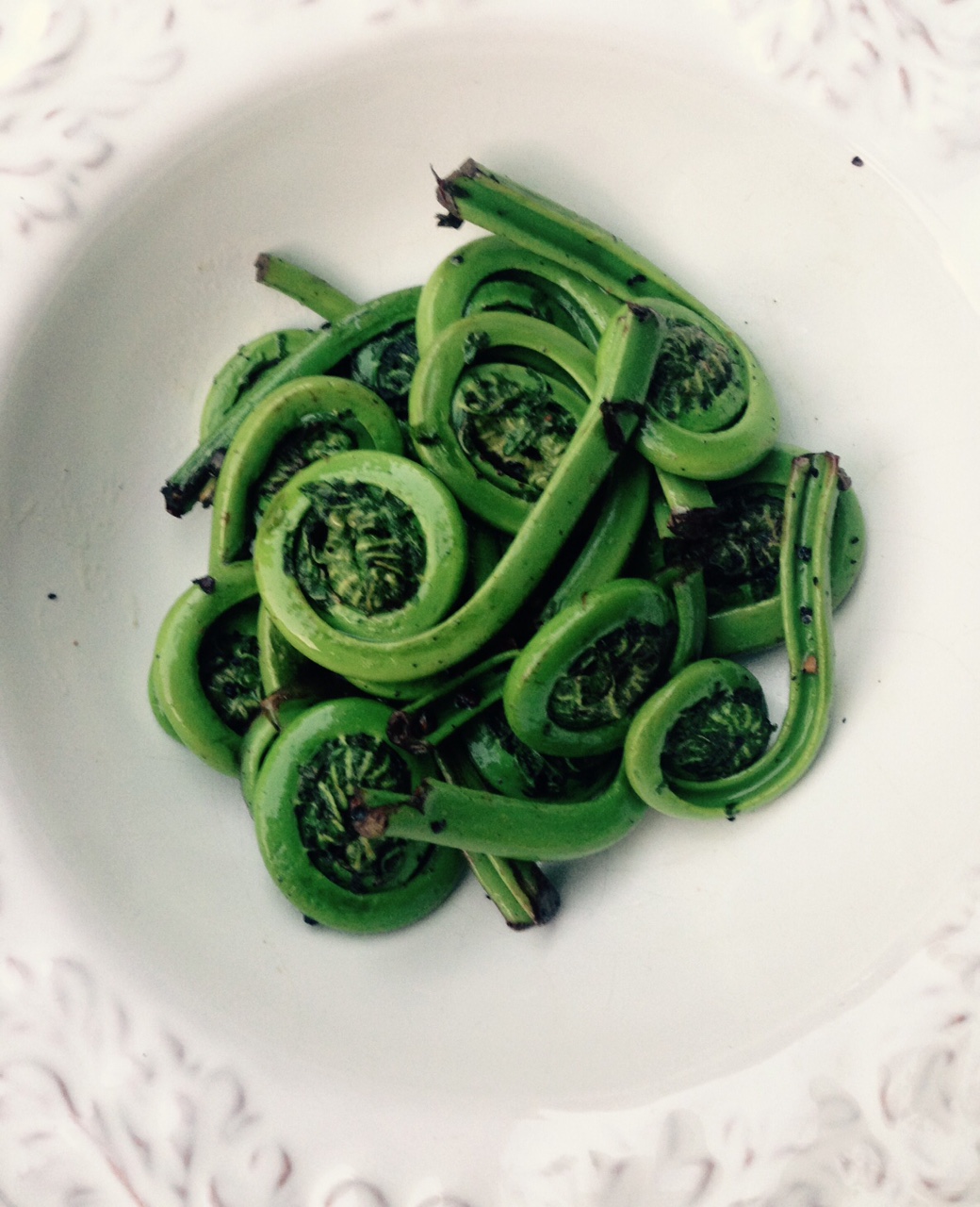 Sauteed Fiddleheads Recipe