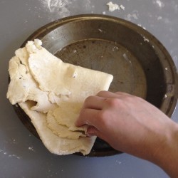pie dough folded