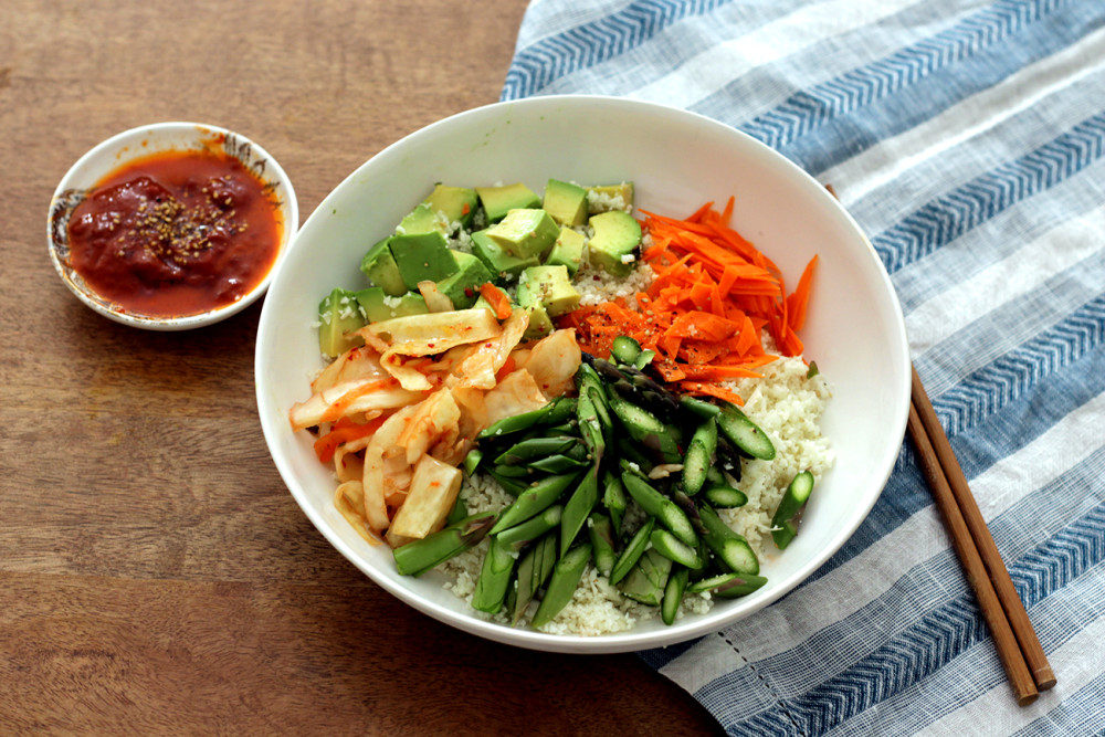 Vegan Korean Recipes: Raw Summer Bibimbap