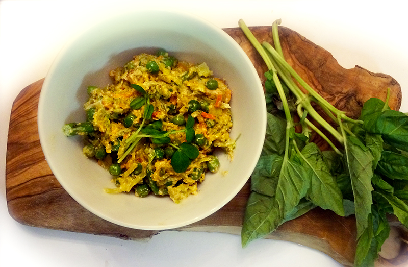 Vegan Spring Buddha Bowl with Pesto