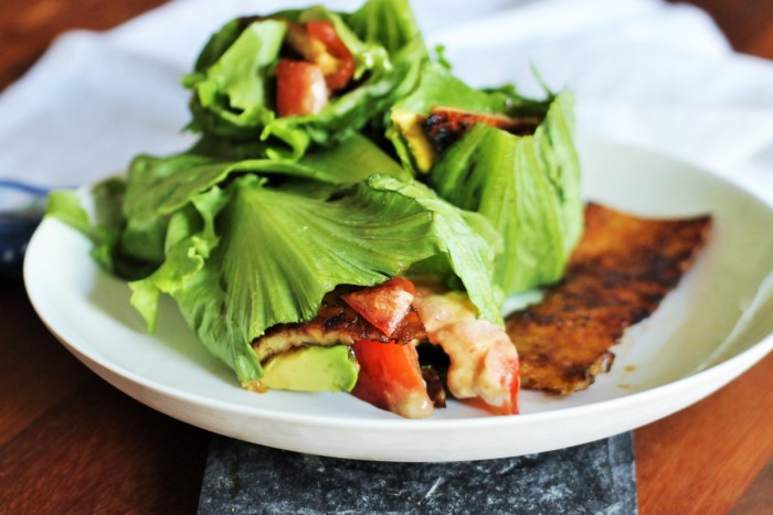 Best Easy Vegan Recipes - Vegan BLT Tempeh Wrap| Homemade Recipes http://homemaderecipes.com/course/breakfast-brunch/vegan-recipes