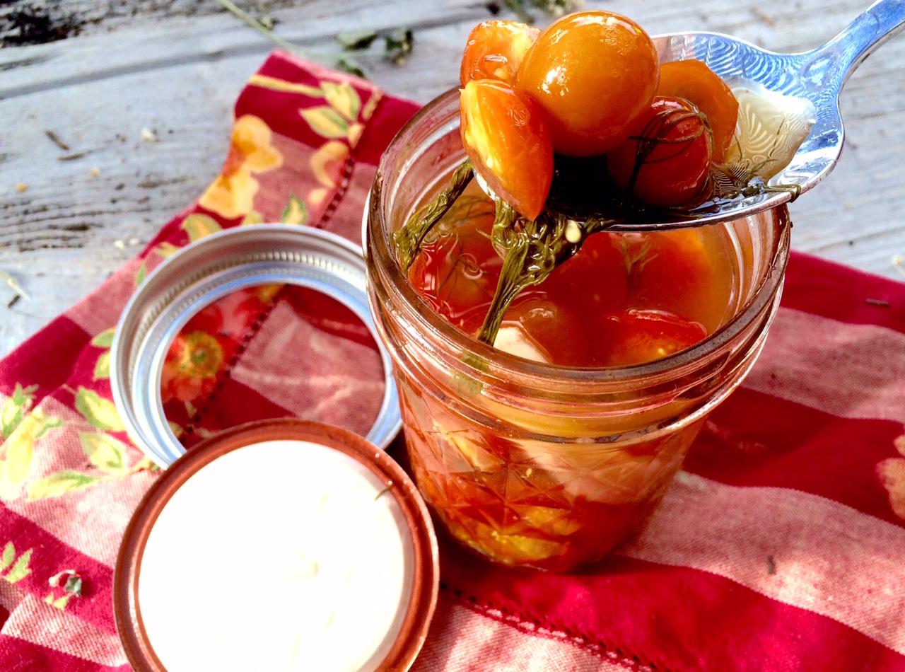 Healthy Sides: Pickled Cherry Tomatoes