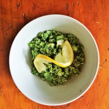 Healthy Sides: Vegan Spirulina Cauliflower