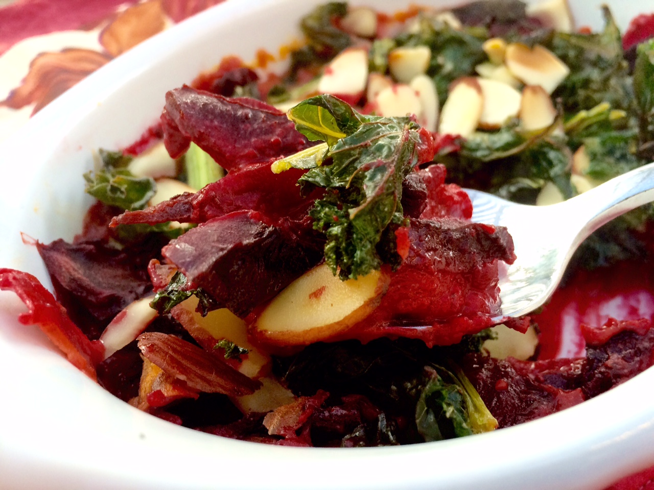 Vegan Casserole Recipes: Beet and Kale Casserole