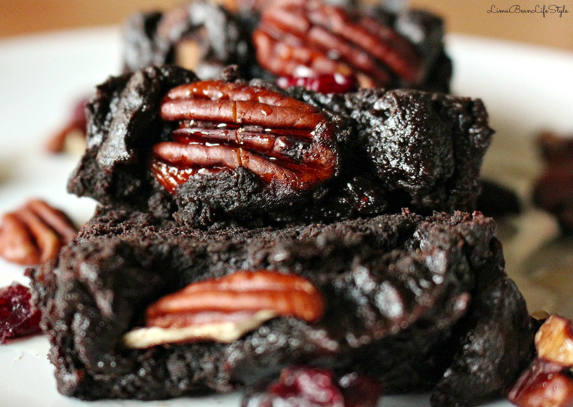 Vegan Thanksgiving Recipes: Double Chocolate Pecan Brownies