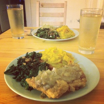 Comfort Food: Chicken of the Woods Mushroom "Fried Steak"