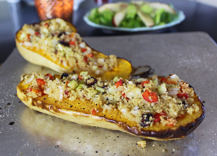 Vegan Thanksgiving Recipes: Stuffed Butternut Squash